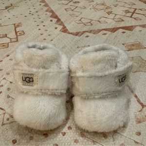UGG Bixbee Terry Cloth Booties, Baby/Kids White